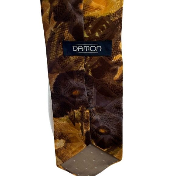 Set of 3 Vintage Ties | Blair, Damon, Oscar de la Renta | Silk | Floral & Ornate - Picture 8 of 11